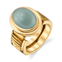 Aquamarine Gold Ring