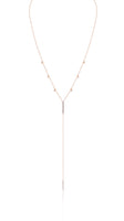 Yellow Lariat Diamond Necklace