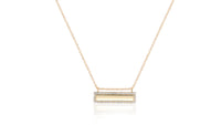 Yellow Diamond Bar Necklace